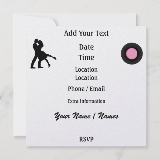 Rockin rond de Klock Party - SRF Kaart (Achterkant)