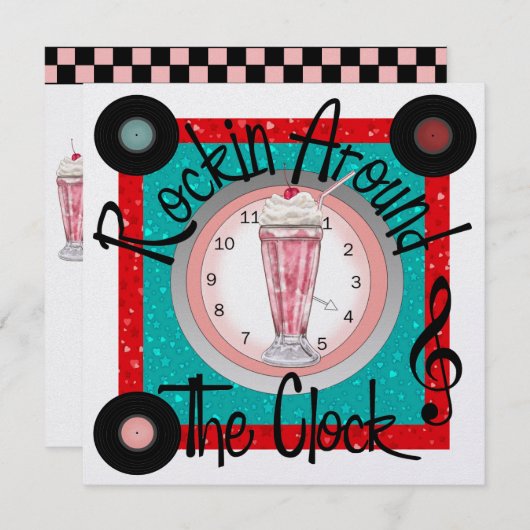 Rockin rond de Klock Party - SRF Kaart (Voorkant / Achterkant)