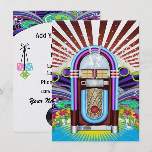 Rockin rond de Klock Party - SRF Kaart (Voorkant / Achterkant)