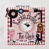 Rockin rond de Klock Party - SRF Kaart (Voorkant / Achterkant)