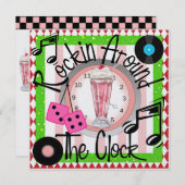 Rockin rond de Klock Party - SRF Kaart (Voorkant / Achterkant)