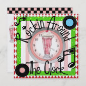 Rockin rond de Klock Party - SRF Kaart (Voorkant / Achterkant)