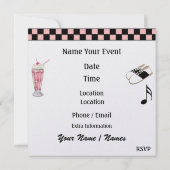 Rockin rond de Klock Party - SRF Kaart (Achterkant)