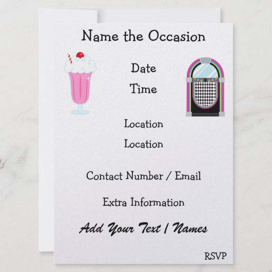 Rockin rond de klok - SRF Kaart (Achterkant)