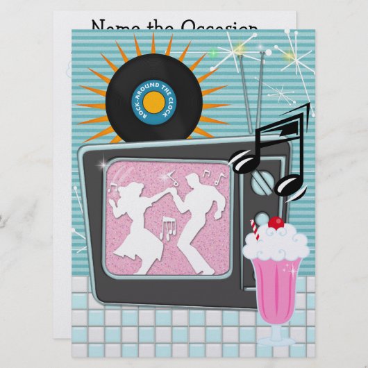 Rockin rond de klok - SRF Kaart (Voorkant / Achterkant)