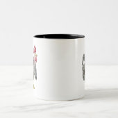 Rockin Rooster - Gepersonaliseerde microug Tweekleurige Koffiemok (Center)