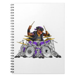 Rockin' Rottie Drummer Notitieboek