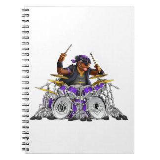 Rockin' Rottie Drummer Notitieboek