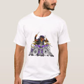 Rockin' Rottie Drummer T-shirt (Voorkant)