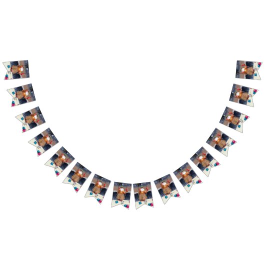 Rockin 'Santa Bunting Flag - VROLIJKE KERST Vlaggetjes (Alle)