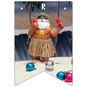 Rockin 'Santa Bunting Flag - VROLIJKE KERST Vlaggetjes (Derde vlag)