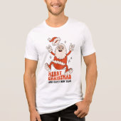 Rockin' Santa Claus - Een vrolijk en luid kerstfee Tri-Blend Shirt (Voorkant)