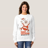 Rockin' Santa Claus - Een vrolijk en luid kerstfee Trui (Voorkant volledig)