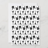 Rockin Santa Guitar Heavy Metal Kerstmis Feestdagenkaart (Achterkant)