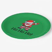 Rockin Santa Ho Ho Ho! Papieren Bordje (Gekanteld)