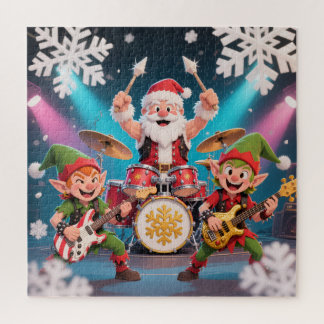 Rockin' Santa & The Elf Band: Christmas Drummer Legpuzzel