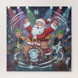 Rockin' Santa & The Elf Band: Christmas Drummer Legpuzzel