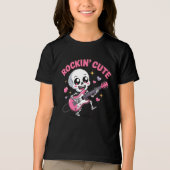 Rockin’ Schattige Skeleton Kinder T-shirt (Voorkant)