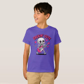 Rockin’ Schattige Skeleton Kinder T-shirt (Voorkant volledig)