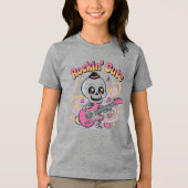 Rockin’ Schattige Skeleton Kinder T-shirt (Voorkant)