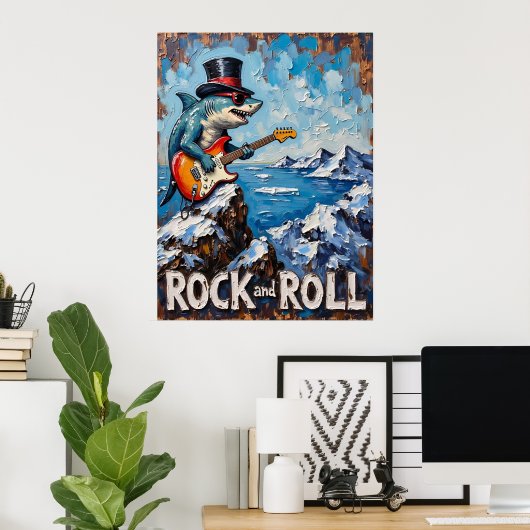 Rockin' Shark, Arctic Jam Poster (Thuiskantoor)