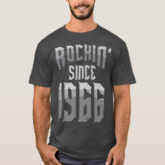 Rockin' Since 1966 Vintage Rock Music Fan 56th Bir T-shirt