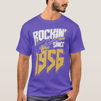 Rockin' sinds 1956  Rock Music Fan 66th Bir T-shirt