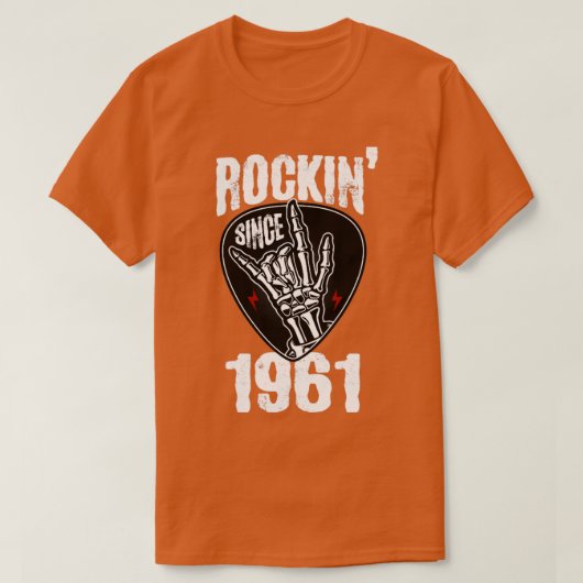 Rockin sinds 1961 t-shirt (Design voorkant)