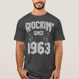 Rockin' sinds 1963 Rock Music Fan 59th Bir T-shirt