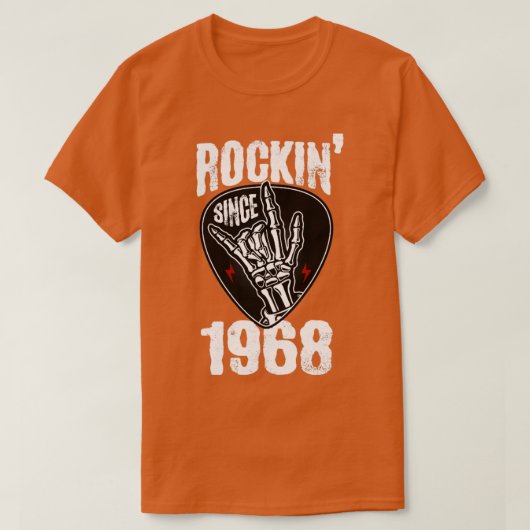 Rockin sinds 1968 t-shirt (Design voorkant)
