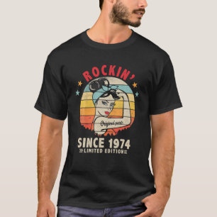 Rockin' sinds 1974 47th Birthday Retro 47 jaar oud T-shirt