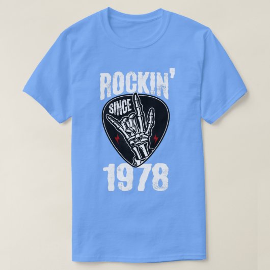 Rockin sinds 1978 t-shirt (Design voorkant)