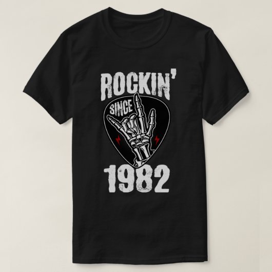Rockin sinds 1982 t-shirt (Design voorkant)