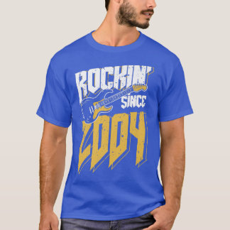 Rockin' sinds 2004 Rock Music Fan 18th Bir T-shirt