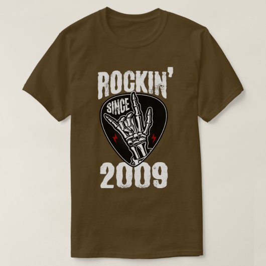 Rockin sinds 2009 t-shirt (Design voorkant)