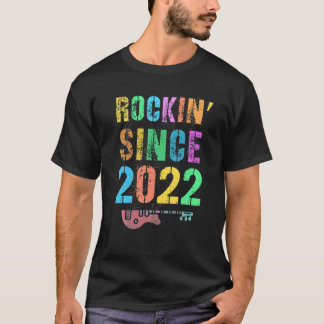 Rockin' sinds 2022  Rockstar Newborn Birthd T-shirt
