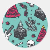 Rockin' Skull Stickers (Voorkant)