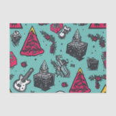 Rockin' Skull Tissue Paper Tissuepapier (Voorkant)