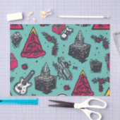 Rockin' Skull Tissue Paper Tissuepapier (Craft)