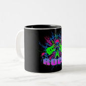 Rockin Skulls 2 Mok (Voorkant links)