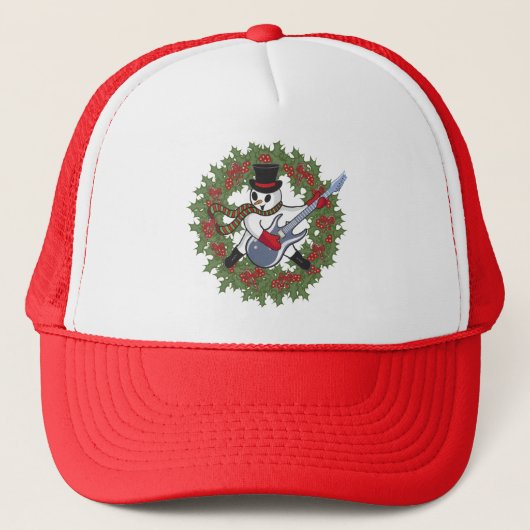 Rockin' Snowman Trucker Pet (Voorkant)