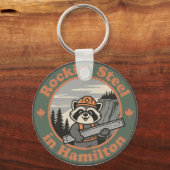 Rockin’ Steel in Hamilton with a Funny Raccoon Sleutelhanger (Voorkant)