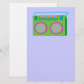 Rockin' Stereo Briefpapier (Voorkant / Achterkant)