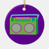 Rockin' Stereo Keramisch Ornament (Voorkant)