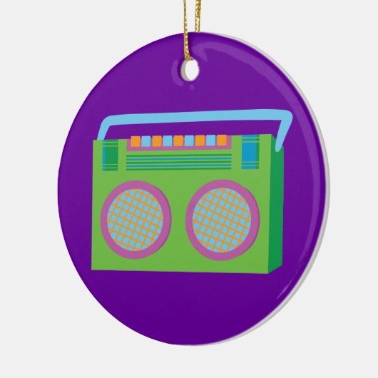 Rockin' Stereo Keramisch Ornament (Links)
