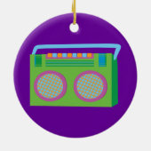 Rockin' Stereo Keramisch Ornament (Achterkant)