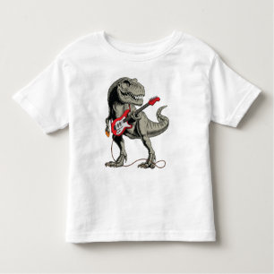 Rockin' T-Rex: Dinosaurus speelt elektrische gitaa Kinder Shirts