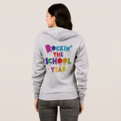 Rockin 't schooljaar hoodie (Achterkant volledig)