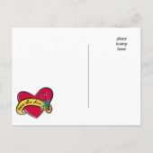 Rockin' Tattoo "Save the Date" Briefkaart (Achterkant)