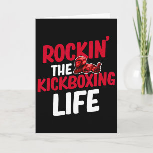 Rockin 'The Kickboxing Life Martial Arts Boxer Jiu Kaart
